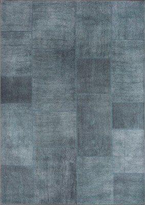 Outlet 150x150 Kare Jazz Patchwork Desenli Dokuma Taban Dekoratif Yeşil Halı AL-102 - 1