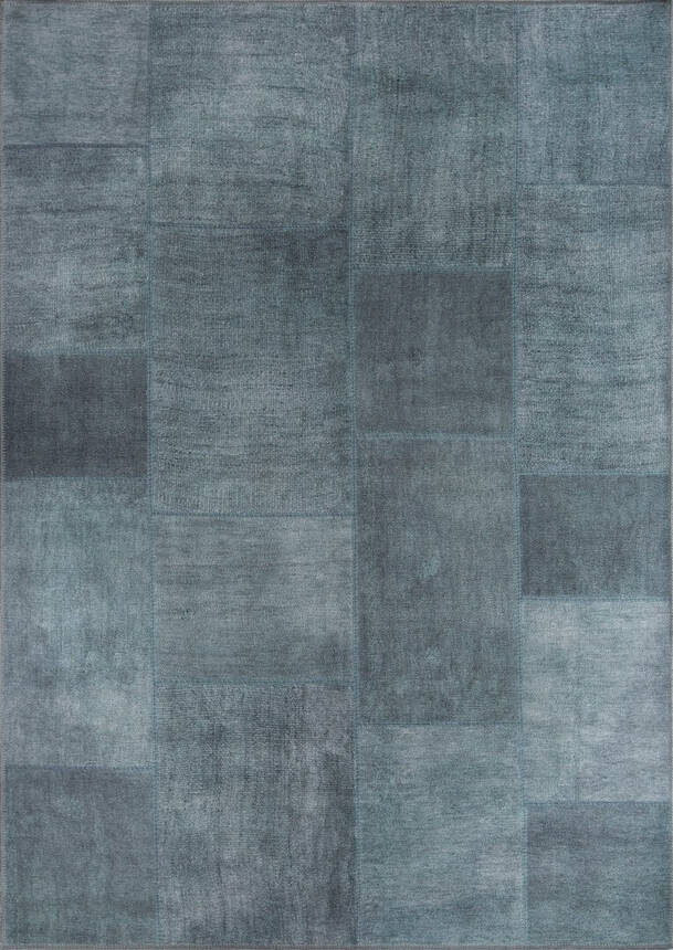 Outlet 150x150 Kare Jazz Patchwork Desenli Dokuma Taban Dekoratif Yeşil Halı AL-102 - 1