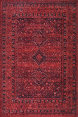 Outlet 150x150 Kare Soul Etnik Desenli Dokuma Taban Dekoratif Kırmızı Halı AL-219 - 2