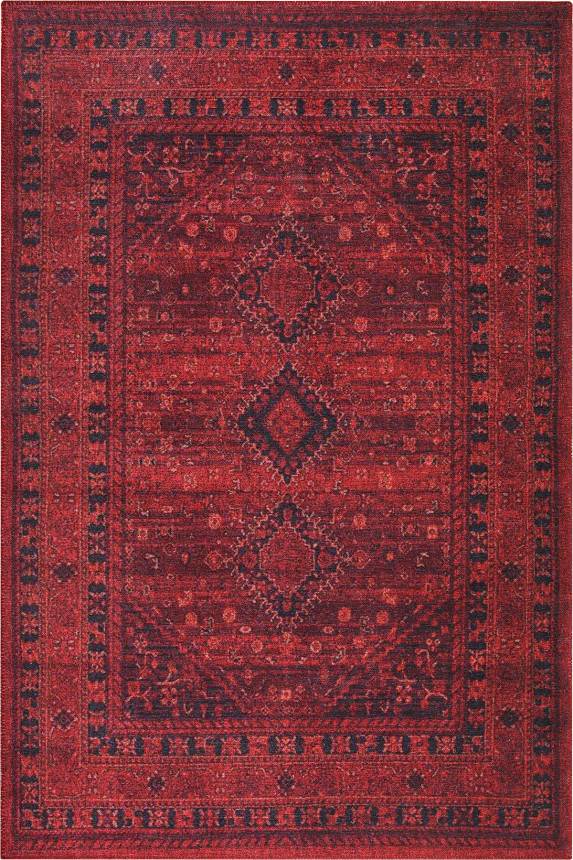 Outlet 150x150 Kare Soul Etnik Desenli Dokuma Taban Dekoratif Kırmızı Halı AL-219 - 2
