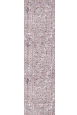 Outlet 150x230 Dorian Eskitme Desenli Dokuma Taban Dekoratif Pembe / Pudra Halı AL-91 - 7