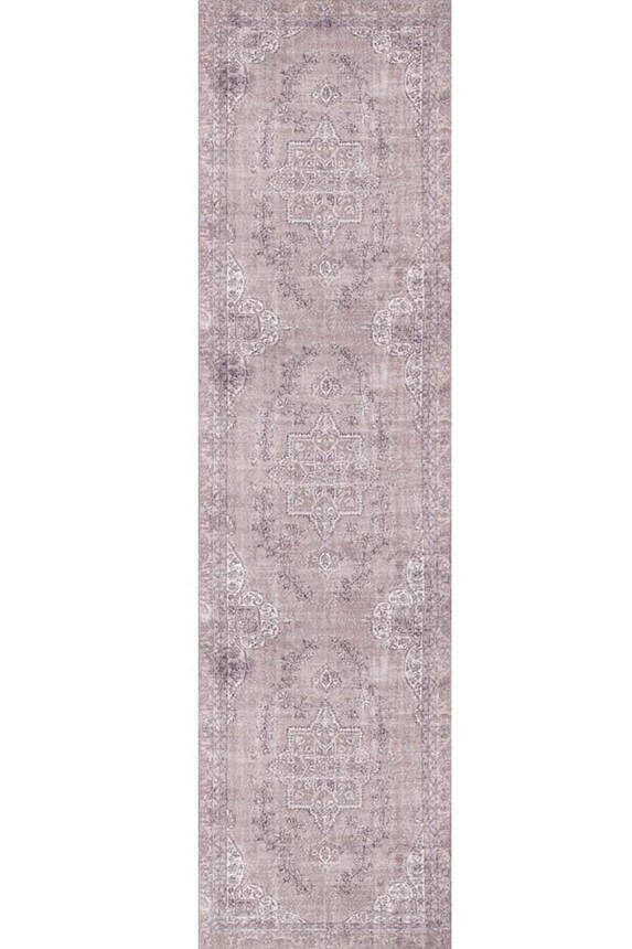 Outlet 150x230 Dorian Eskitme Desenli Dokuma Taban Dekoratif Pembe / Pudra Halı AL-91 - 7