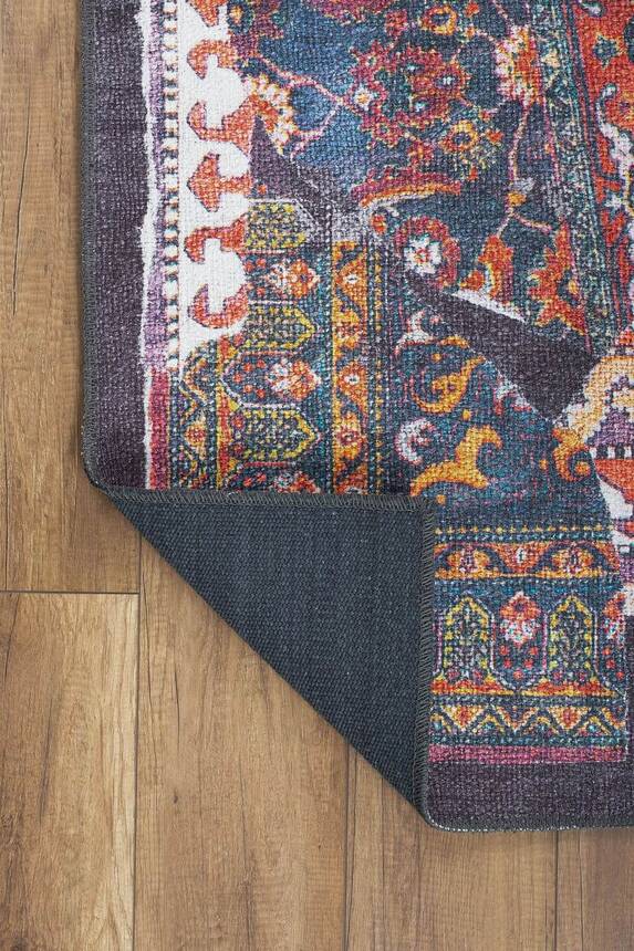 Outlet 150x230 Dorian Eskitme Desenli Dokuma Taban Dekoratif Renkli Halı AL-364 - 5