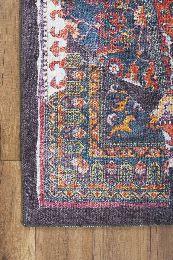 Outlet 150x230 Dorian Eskitme Desenli Dokuma Taban Dekoratif Renkli Halı AL-364 - 3
