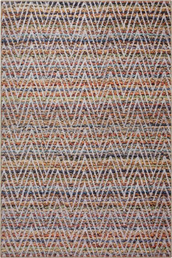 Outlet 150x230 Dorian Modern Desenli Dokuma Taban Dekoratif Renkli Halı AL-260 - 6