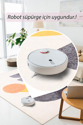 Outlet 150x230 Funk Şönil Dokuma Pamuk Polyester Renkli Halı AL-399 - 6