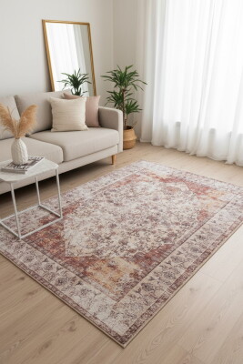 Outlet 150x230 Fusion Modern Dokuma Taban Dekoratif Renkli Halı AL-145 - 1