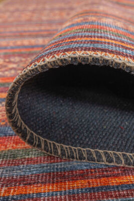 Outlet 150x230 Soul Etnik Desenli Dokuma Taban Dekoratif Kırmızı Halı AL-431 - 5