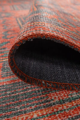 Outlet 150x230 Soul Etnik Desenli Dokuma Taban Dekoratif Kırmızı Halı AL-432 - 4