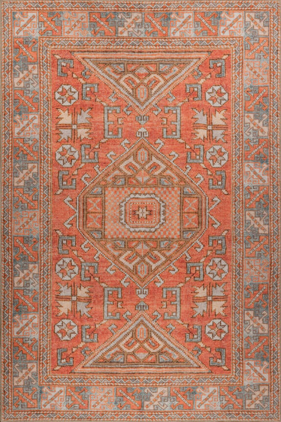 Outlet 150x230 Soul Etnik Desenli Dokuma Taban Dekoratif Kırmızı Halı AL-433 - 3