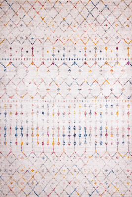 Outlet 200x300 Artloop Fuga Yumuşak Dokulu Beyaz Modern Desenli Halı KA-16 - 2