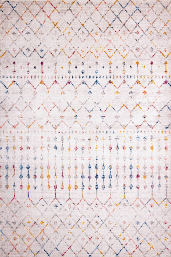 Outlet 200x300 Artloop Fuga Yumuşak Dokulu Beyaz Modern Desenli Halı KA-16 - 2