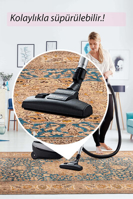 Outlet 200x300 KA 47 Artloop Fuga Yumuşak Dokulu Renkli Klasik Desenli Halı KA-47 - 8