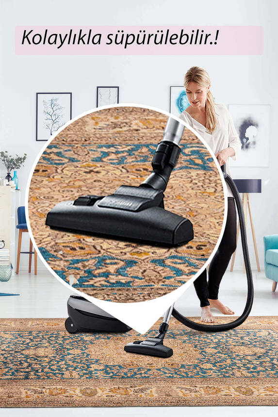 Outlet 200x300 KA 47 Artloop Fuga Yumuşak Dokulu Renkli Klasik Desenli Halı KA-47 - 8