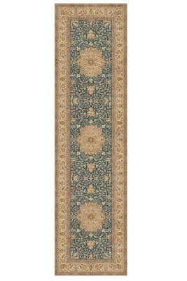 Outlet 200x300 KA 47 Artloop Fuga Yumuşak Dokulu Renkli Klasik Desenli Halı KA-47 - 6