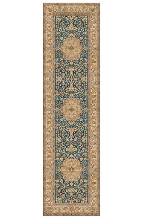 Outlet 200x300 KA 47 Artloop Fuga Yumuşak Dokulu Renkli Klasik Desenli Halı KA-47 - 6