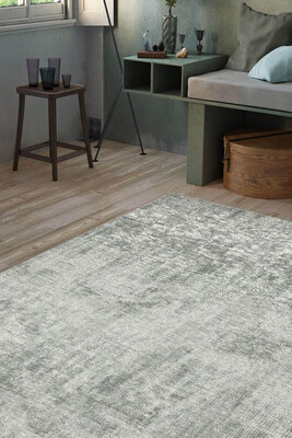 Outlet 210x210 Daire Dorian Eskitme Desenli Dokuma Taban Dekoratif Yeşil Halı AL-204 - 1