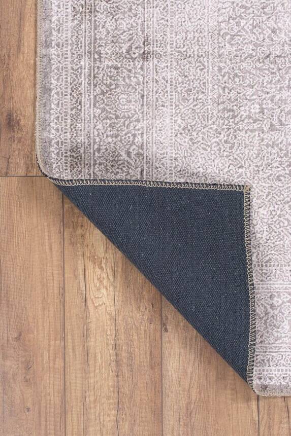 Outlet 210x210 Kare Dorian Eskitme Desenli Dokuma Taban Dekoratif Vizon Halı AL-222 - 5