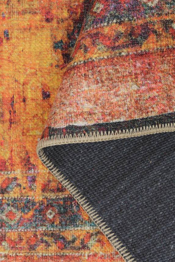 Outlet 210x210 Kare Fusion Modern Dokuma Taban Dekoratif Renkli Halı AL-140 - 4