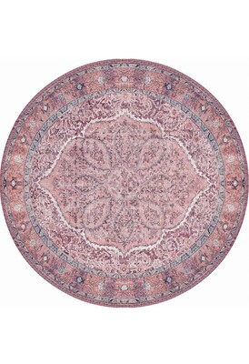 Outlet 210x310 Blues Vintage Desenli Dokuma Taban Dekoratif Kırmızı Halı AL-167 - 8