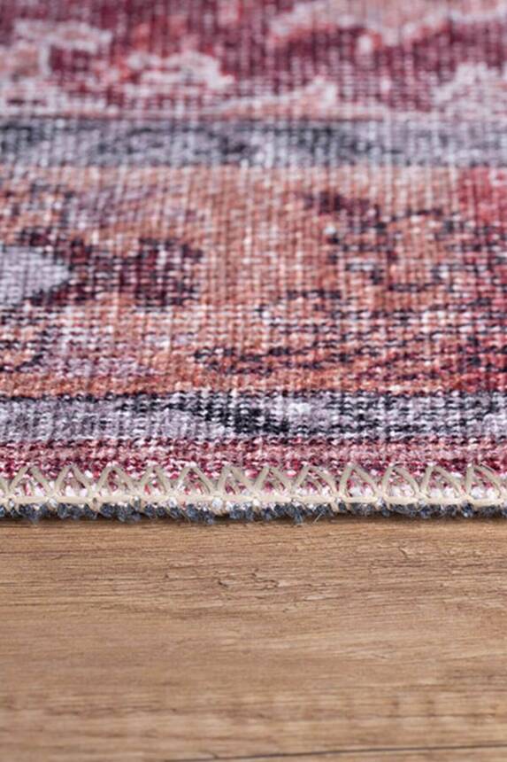 Outlet 210x310 Blues Vintage Desenli Dokuma Taban Dekoratif Kırmızı Halı AL-167 - 6