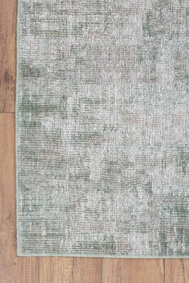 Outlet 210x310 Dorian Eskitme Desenli Dokuma Taban Dekoratif Yeşil Halı AL-204 - 3