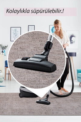 Outlet 210x310 Folk Vintage Desenli Dokuma Taban Dekoratif Bej Halı BA-34 - 7