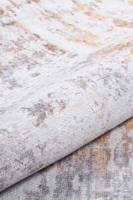 Outlet 210x310 Funk Dokuma Taban Dekoratif Modern Gri Halı AL-233 - 6