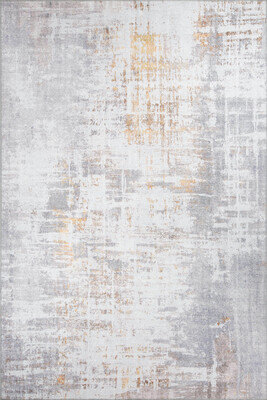 Outlet 210x310 Funk Dokuma Taban Dekoratif Modern Gri Halı AL-233 - 2
