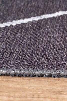 Outlet 210x310 Soul Etnik Desenli Dokuma Taban Dekoratif Siyah Halı AL-328 - 7