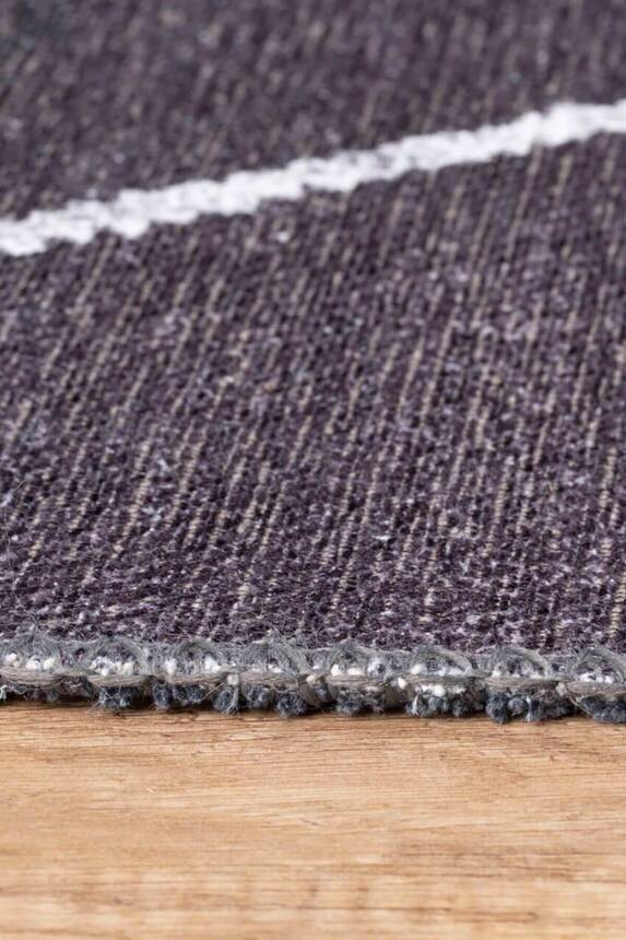 Outlet 210x310 Soul Etnik Desenli Dokuma Taban Dekoratif Siyah Halı AL-328 - 7