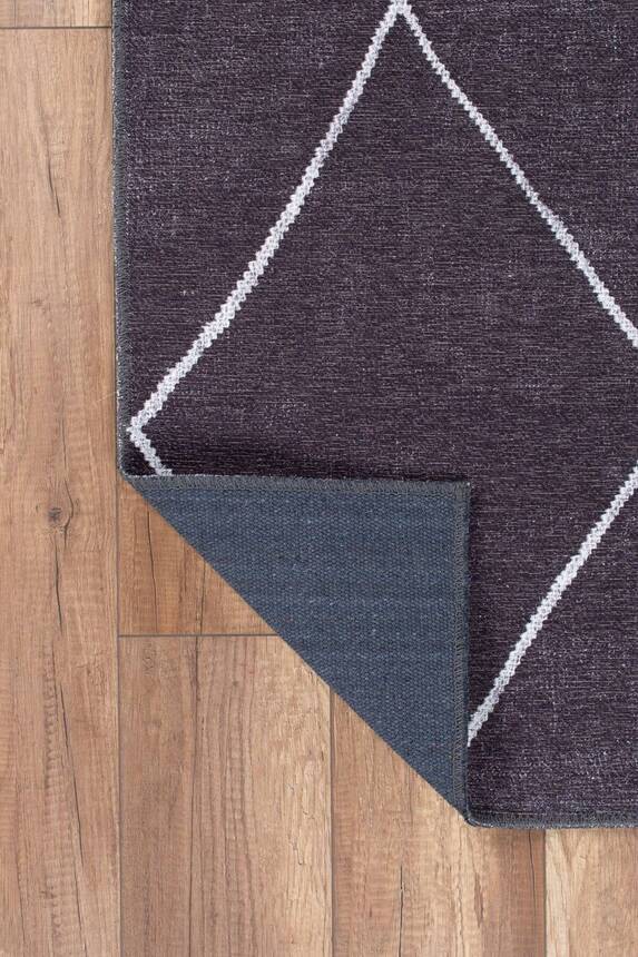 Outlet 210x310 Soul Etnik Desenli Dokuma Taban Dekoratif Siyah Halı AL-328 - 5