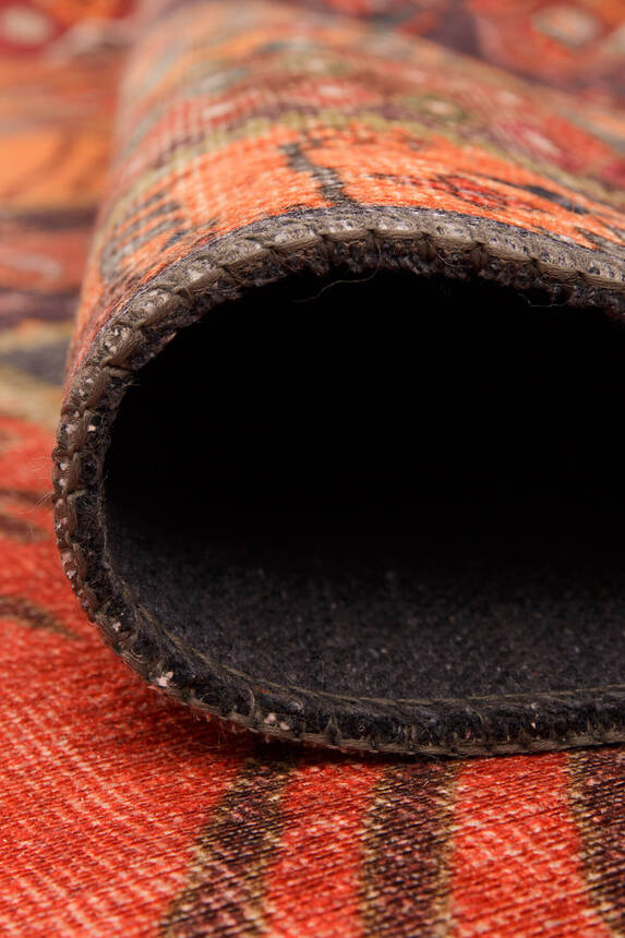 Outlet 230x230 Daire Jazz Patchwork Desenli Dokuma Taban Dekoratif Renkli Halı AL-332 - 5