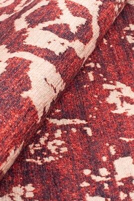 Outlet 230x330 Dorian Eskitme Desenli Dokuma Taban Dekoratif Kırmızı Halı AL-186-K - 5