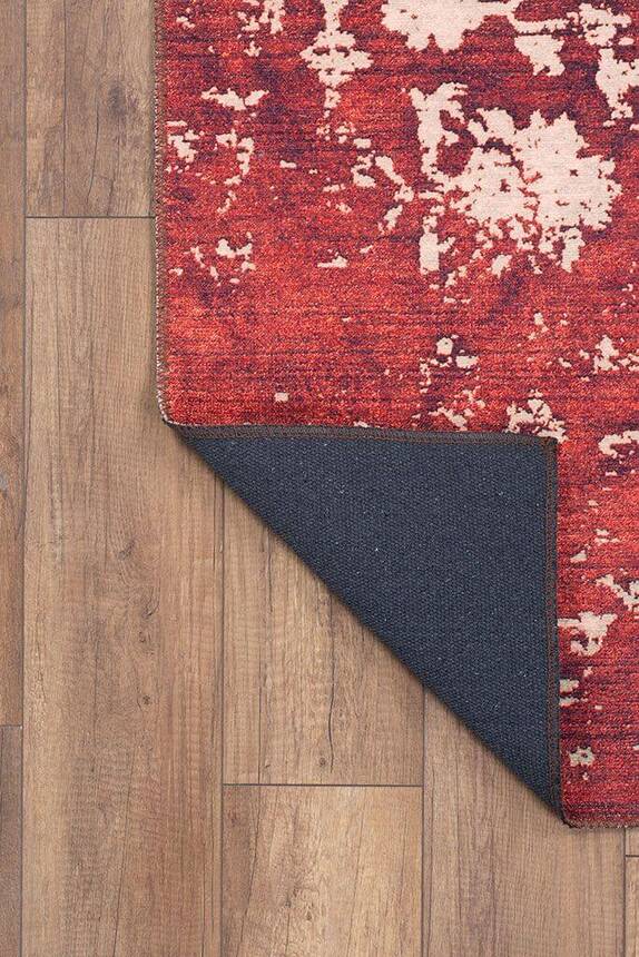 Outlet 230x330 Dorian Eskitme Desenli Dokuma Taban Dekoratif Kırmızı Halı AL-186-K - 4