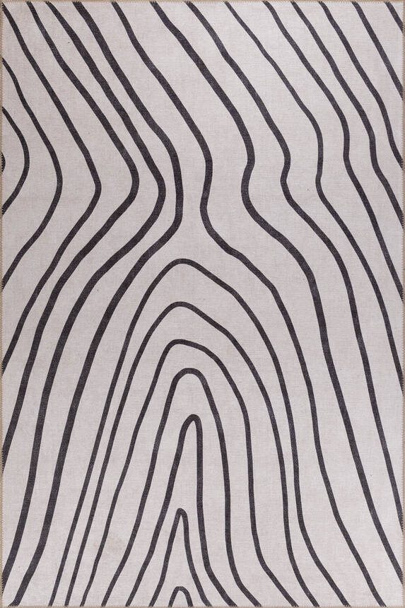 Outlet 230x330 Funk Şönil Dokuma Pamuk Polyester Beyaz Halı AL-424 - 2