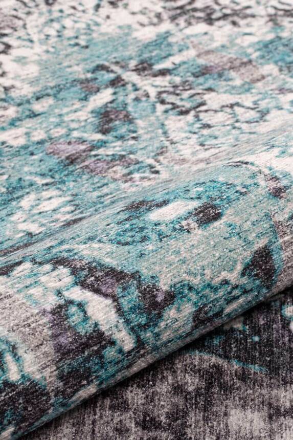 Outlet 230x330 Fusion Modern Dokuma Taban Dekoratif Yeşil Halı AL-198 - 5