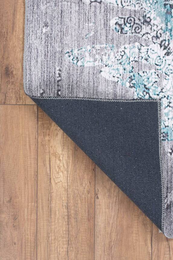 Outlet 230x330 Fusion Modern Dokuma Taban Dekoratif Yeşil Halı AL-198 - 4