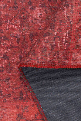 Outlet 230x330 Jazz Patchwork Desenli Dokuma Taban Dekoratif Kırmızı Halı AL-164 - 4