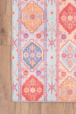 Outlet 230x330 Soul Etnik Desenli Dokuma Taban Dekoratif Renkli Halı AL-150 - 1