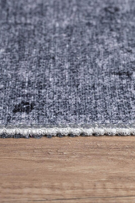 Outlet 250x350 Dorian Eskitme Desenli Dokuma Taban Dekoratif Gri Halı AL-166 - 7