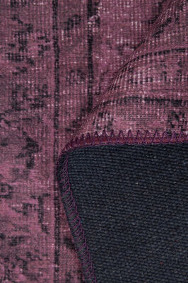 Outlet 250x350 Dorian Eskitme Desenli Dokuma Taban Dekoratif Mor Halı AL-426 - 5