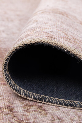 Outlet 250x350 Folk Eskitme Desenli Dokuma Taban Dekoratif Bej Halı BA-22 - 4