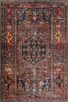 Outlet 250x350 Soul Etnik Desenli Dokuma Taban Dekoratif Halı Kahverengi Halı AL-132 - 2