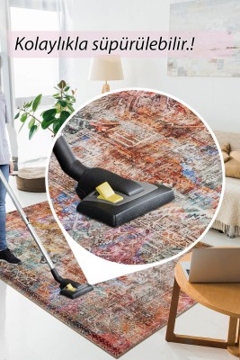 Outlet 300x400 Fusion Modern Dokuma Taban Dekoratif Renkli Halı AL-101 - 6