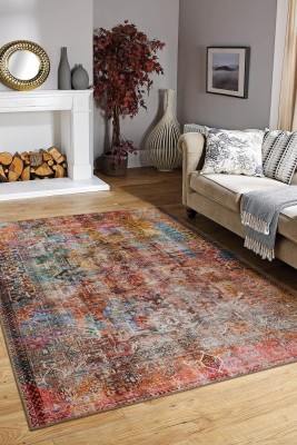 Outlet 300x400 Fusion Modern Dokuma Taban Dekoratif Renkli Halı AL 101 - 1