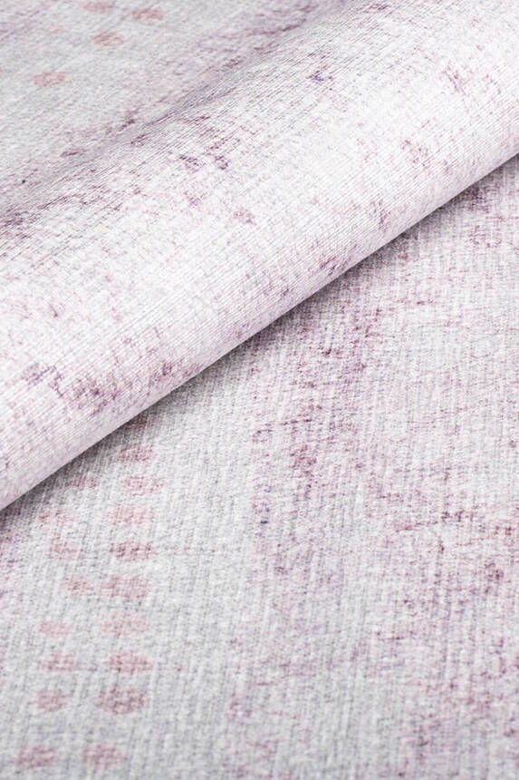 Outlet 75x150 Ada Gönül Özel Tasarım Dekoratif Dokuma Taban Pembe Halı AL-353 - 4