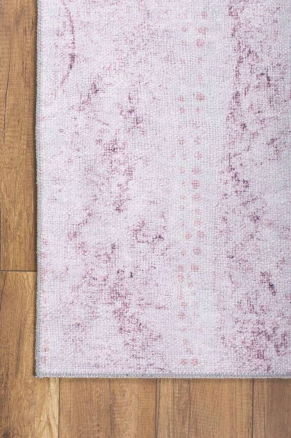 Outlet 75x150 Ada Gönül Özel Tasarım Dekoratif Dokuma Taban Pembe Halı AL-353 - 3