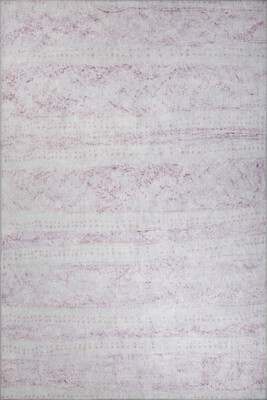 Outlet 75x150 Ada Gönül Özel Tasarım Dekoratif Dokuma Taban Pembe Halı AL-353 - 1