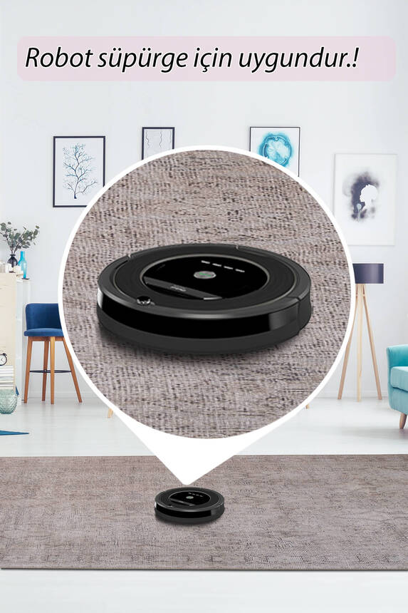 Outlet 75x150 Folk Vintage Desenli Dokuma Taban Dekoratif Bej Halı BA-34 - 6